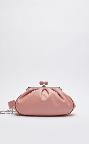 ANTIQUE ROSE MaxMara Nappa Leather Pasticcino Weekend Bag | MMR594163