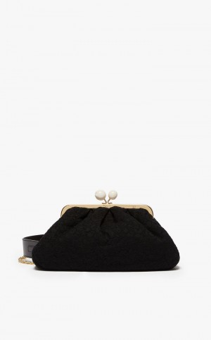 BLACK MaxMara Hommage À La France Pasticcinoin Lace Weekend Bag | MMR594170