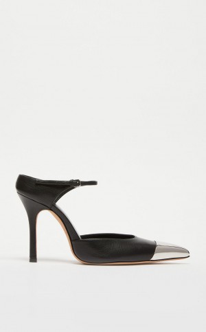 BLACK MaxMara Metal-toe Court Décolleté | MMR594196
