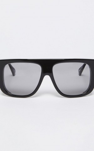 BLACK MaxMara Oversized Mask Sunglasses | MMR594301