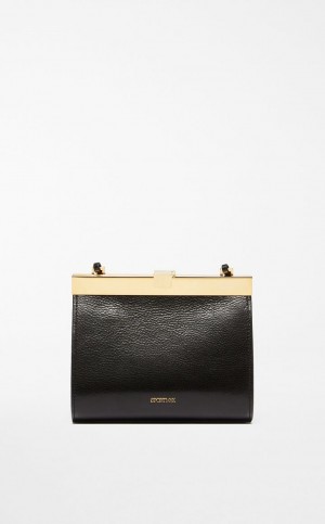 BLACK MaxMara Small Leather Lizzie Sportmax Bag | MMR594175