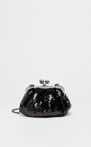BLACK MaxMara Technical Fabric Pasticcino Weekend Bag | MMR594155