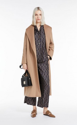 CAMEL MaxMara Cashmere Robe Coats | MMR593895