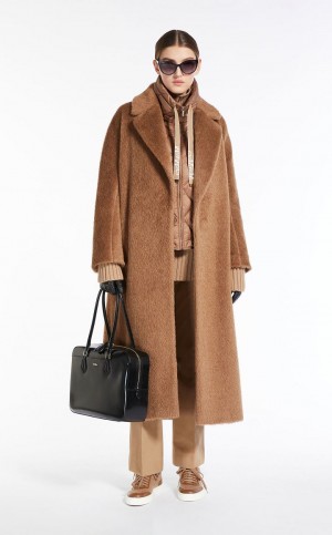 CAMEL MaxMara Short Gilet In Water-resistant Canvas Padded | MMR593969