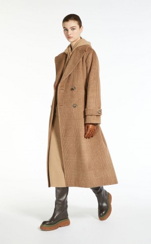 CARAMEL MaxMara Wool, Alpaca And Mohair Coats | MMR593856