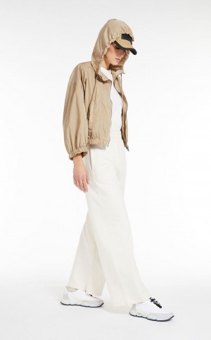 CLAY MaxMara Hooded Taffeta Trench | MMR593947