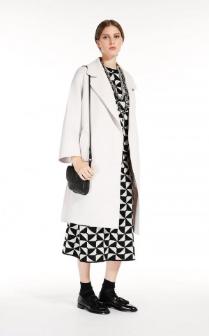 ECRU MaxMara Jacquard Wool Yarn Skirts | MMR593697