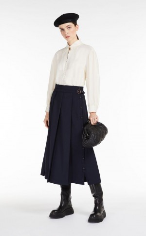 IVORY MaxMara Silk Blouses | MMR593600