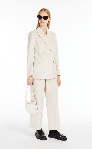 MILK MaxMara Double-breasted Velvet Blazers | MMR594052