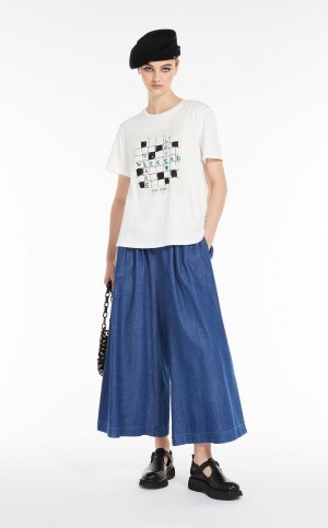 NAVY MaxMara Wide-leg Denim Jeans | MMR593747