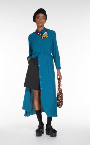 OIL MaxMara Silk Blend Shirt Dresses | MMR593325
