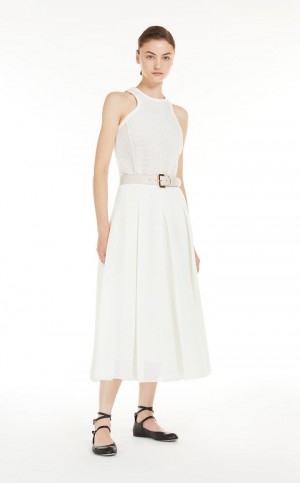 PLATINUM MaxMara Mesh-effect Technical Jersey Tops | MMR593634