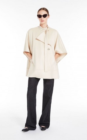 SAND MaxMara Wool And Cashmeree Capes | MMR593951