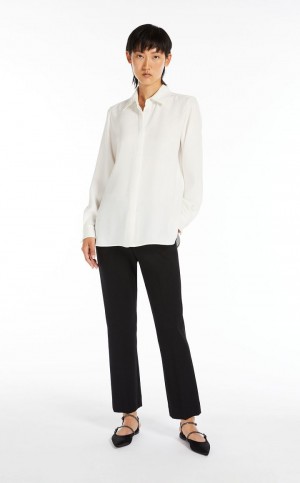 SILK MaxMara Oversized Cady Blouses | MMR593571