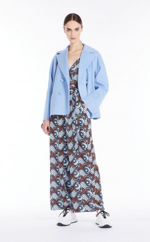 TOBACCO MaxMara In Pure Silk Jumpsuits | MMR593414